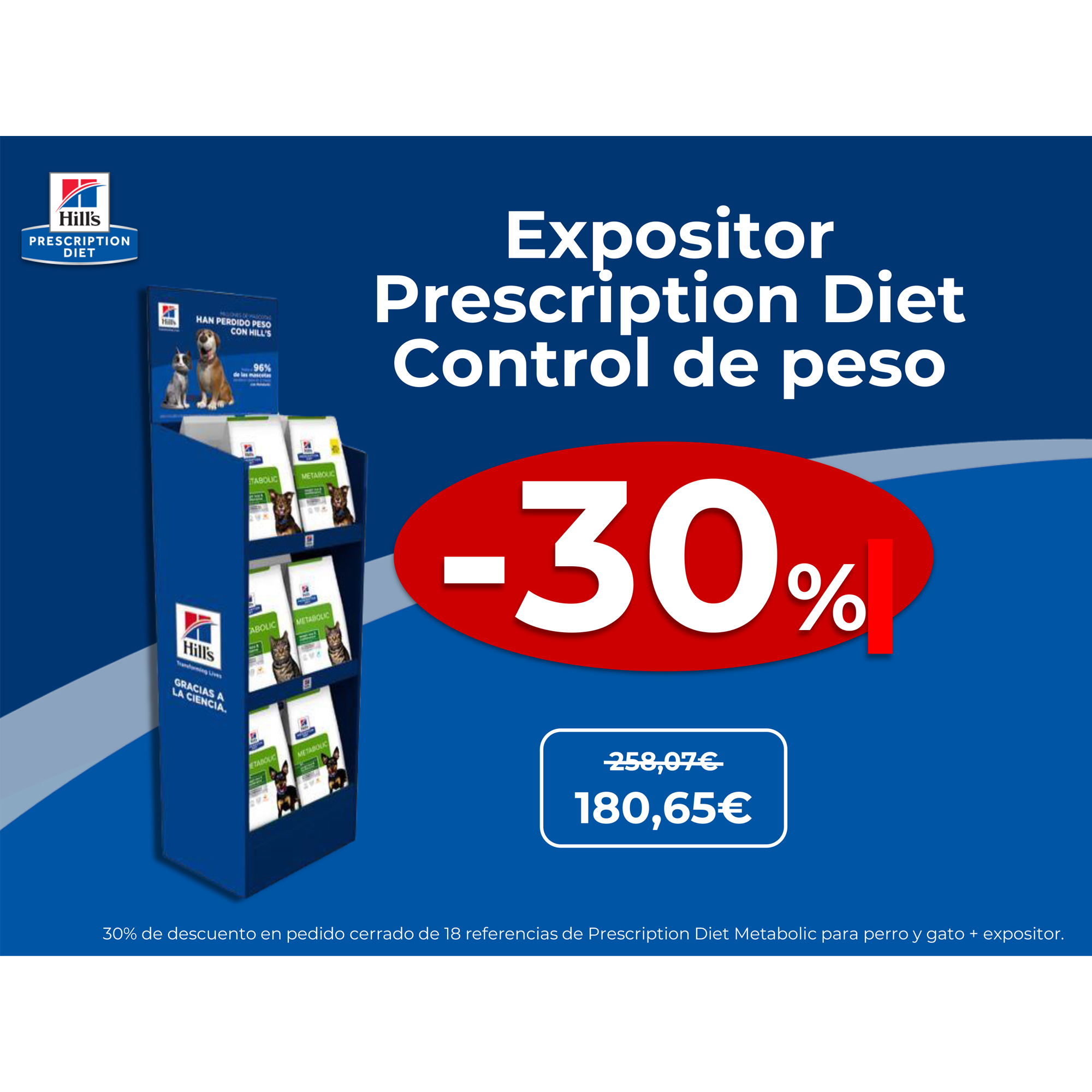 -30% Expositor Prescription Diet Control de peso