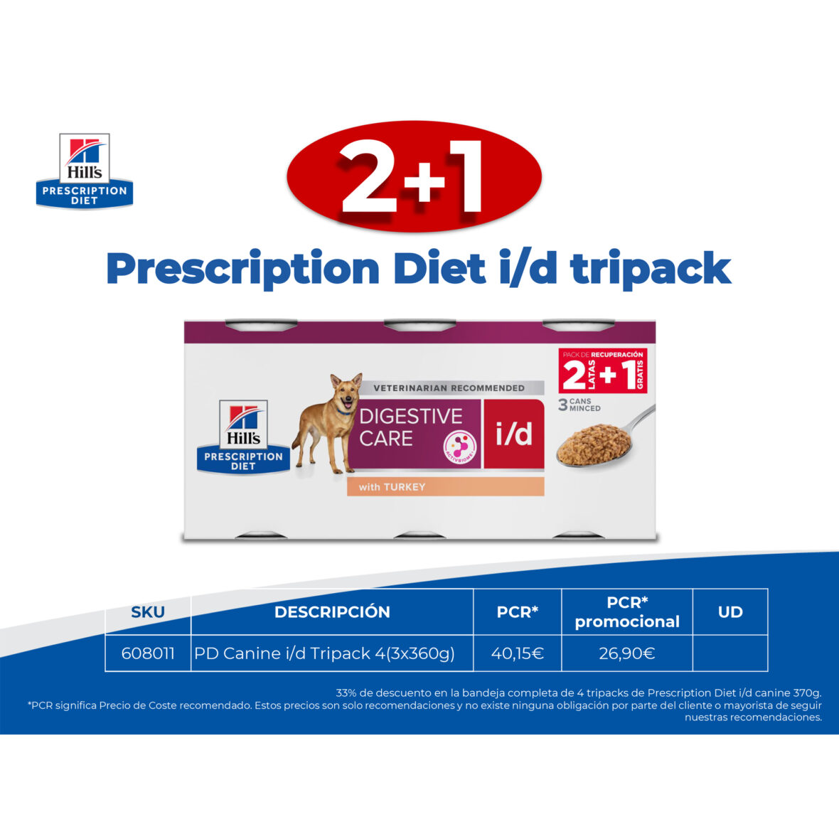2+1 Prescription Diet i/d tripack