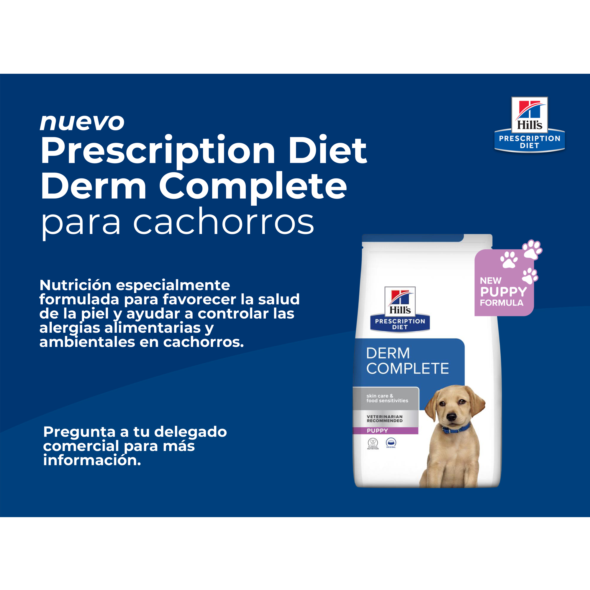 nuevo Prescription Diet Derm Complete para cachorros