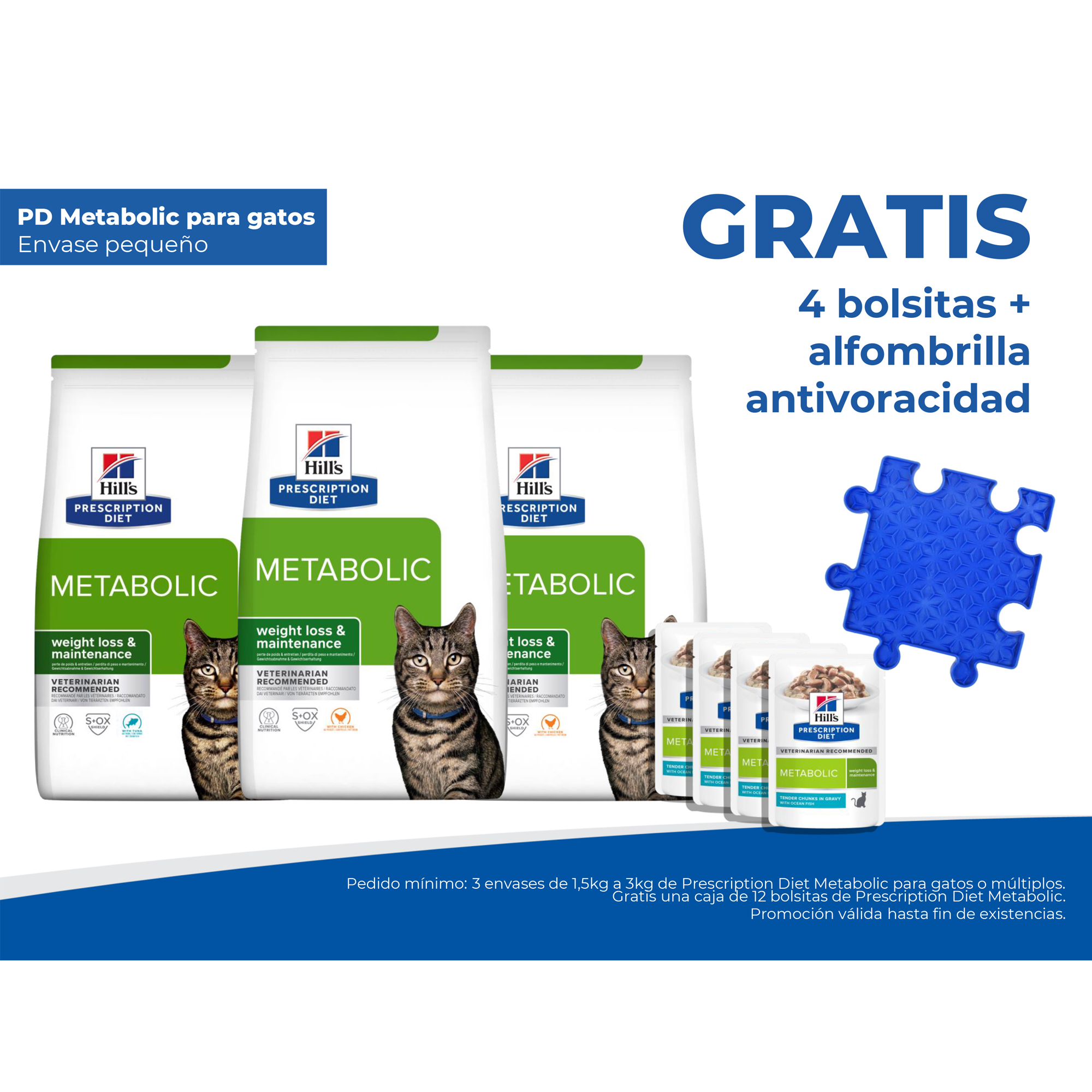 GRATIS 4 bolsitas + alfombrilla antivoracidad